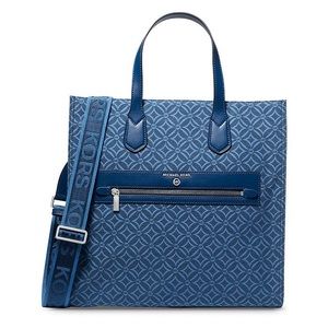 NWT Michael Michael Kors Kempner Large Jacquard North/South Tote Bag